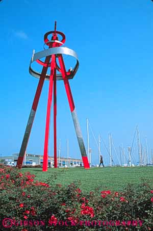 Stock Photo #10571: keywords - beach california city embarcadero francisco landscape metal municipal park parks project public renewal san scenery scenic sculpture sculptures south tall urban vert waterfront