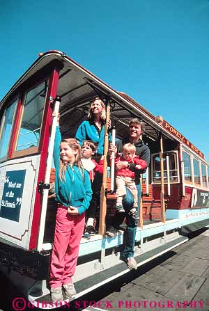 Stock Photo #13693: keywords -  cable california car family francisco released riding san vert