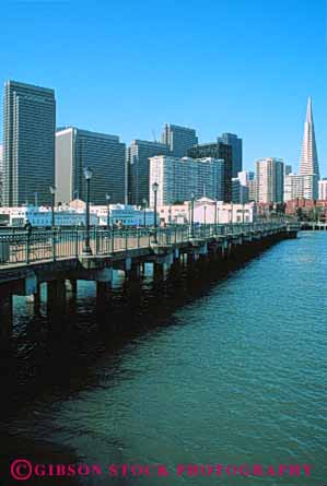 Stock Photo #7824: keywords -  america american architecture bay building buildings business california center cities city cityscape cityscapes developed dock docks downtown francisco modern new pier population san skyline skylines urban us usa vert wharf wharfs