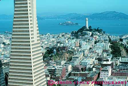Stock Photo #10635: keywords - and architecture building buildings california cities city coit downtown elevate elevated francisco horz modern san tower transamerica urban view