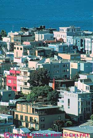 Stock Photo #10638: keywords - buildings california cities city downtown elevate elevated francisco hill san urban vert view