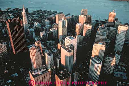 Stock Photo #3330: keywords - aerial bay building california city cityscape downtown francisco horz san skyline