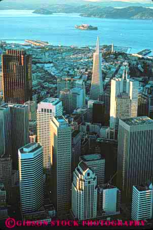 Stock Photo #7831: keywords -  aerial america american architecture bay building buildings business california center cities city cityscape cityscapes developed downtown francisco modern new population san skyline skylines urban us usa vert