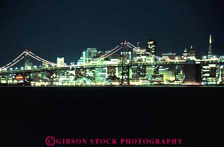 Stock Photo #7838: keywords - america american architecture bay bridge building buildings business california center cities city cityscape cityscapes dark downtown dusk evening francisco horz lights modern new night office offices san skyline skylines urban us usa