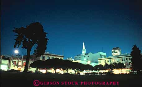Stock Photo #10672: keywords - beach california cities city cityscape cityscapes community dark district dusk evening francisco horz lighting lights neighborhood night north san skyline skylines
