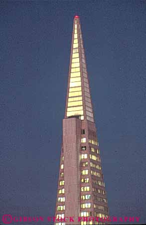 Stock Photo #10690: keywords -  architecture building buildings california design francisco high landmark landmarks modern office rise san shape shapes style tall transamerica triangle triangles vert