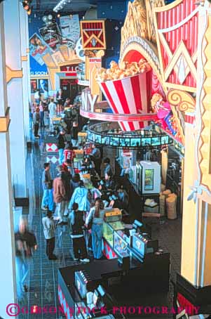 Stock Photo #10696: keywords - architecture california complex concession concessions counter design entertainment francisco interior lobbies lobby metreon modern movie people popcorn san sony stand style theater theaters vert
