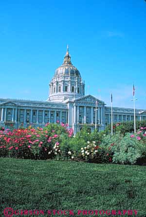 Stock Photo #10702: keywords -  architecture building buildings california cities city classical dome domes francisco government greek hall municipal public romanesque san tradition traditional vert