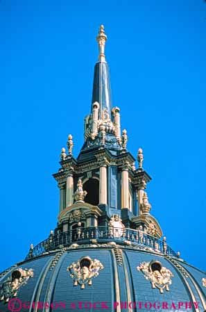 Stock Photo #10703: keywords -  architecture building buildings california cities city classical dome domes francisco government greek hall municipal point pointed public romanesque san spire tradition traditional vert