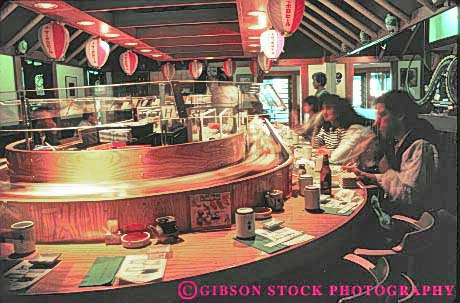 Stock Photo #10711: keywords -  asian california center communities community counter cultural culture decent ethnic francisco heritage horz interior japan japanese minority restaurant san