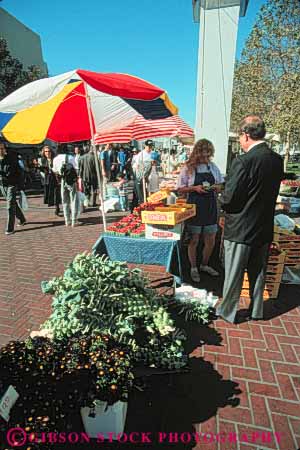 Stock Photo #10739: keywords - agriculture business california crop crops display farmer farmers food francisco fresh grown harvest harvested market produce retail sale sales san sell seller sellers selling sidewalk small vegetable vegetables vendor vendors vert