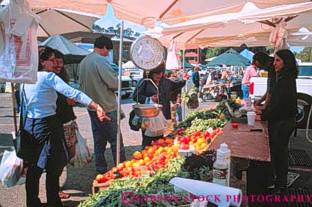 Stock Photo #10741: keywords -  agriculture business california crop crops display farmer farmers food francisco fresh grown harvest harvested horz market produce retail sale sales san sell seller sellers selling sidewalk small vegetable vegetables vendor vendors