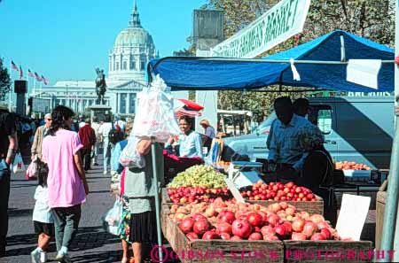 Stock Photo #10742: keywords - agriculture business california crop crops display farmer farmers food francisco fresh grown harvest harvested horz market produce retail sale sales san sell seller sellers selling sidewalk small vegetable vegetables vendor vendors