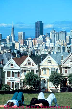 Stock Photo #13697: keywords -  alamo architecture building buildings california cities city cityscape cityscapes design downtown francisco geometric geometrical geometry home homes house houses landmark landmarks near park parks people public relax row rows san scenery scenic skyline skylines square squares style triangle triangles urban vert victorian victorians