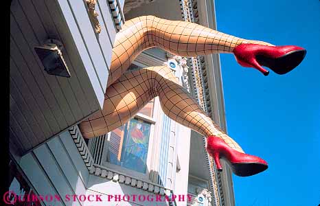 Stock Photo #11482: keywords -  alternative ashbury bizarre california community counter culture cute different district feet foot francisco funny giant haight historic horz leg legs neighborhood peculiar san strange unusual window woman