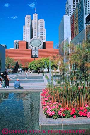 Stock Photo #10771: keywords -  and architecture art buena california cities city design development downtown francisco gardens geometric geometrical geometry modern museum new of plaza plazas pond ponds renewal san style urban vert yerba