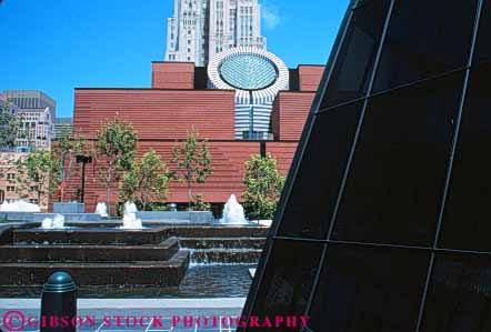 Stock Photo #10774: keywords -  and architecture art buena california cities city design development downtown francisco gardens geometric geometrical geometry horz modern museum new of plaza plazas renewal san style urban yerba