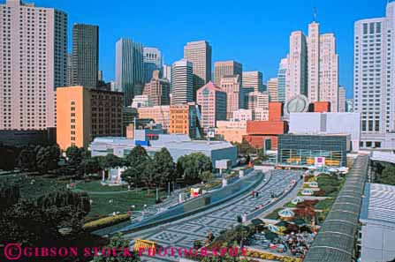 Stock Photo #10776: keywords -  architecture buena buildings california center cities city cityscape cityscapes design downtown francisco gardens horz modern municipal new office open park parks plaza plazas public renewal san skyline skylines space style summer urban yerba
