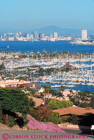 Stock Photo #7790: keywords - america american architecture boat boats building buildings business california center cities city cityscape cityscapes diego downtown fishing harbor harbors high marina marinas modern new office rise san skyline skylines urban usa vert