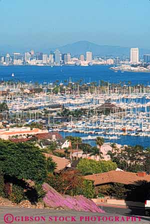 Stock Photo #7790: keywords -  america american architecture boat boats building buildings business california center cities city cityscape cityscapes diego downtown fishing harbor harbors high marina marinas modern new office rise san skyline skylines urban usa vert