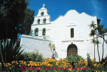 Stock Photo #9373: keywords -  adobe architecture building buildings california chapel chapels church churches diego fathers franciscan historic horz mexican mission missions old reconstructed reconstruction replica replicas san spanish vintage white
