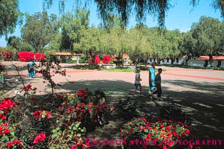 Stock Photo #9375: keywords -  adobe architecture building buildings california chapel chapels church churches diego fathers franciscan garden historic horz in mexican mission missions old people reconstructed reconstruction replica replicas san spanish vintage white