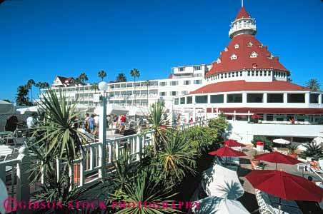 Stock Photo #9381: keywords -  architecture attraction california coronado del destination diego historic horz hotel hotels landmark landmarks old outdoor outside resort resorts san summer tourist tradition traditional travel vacation