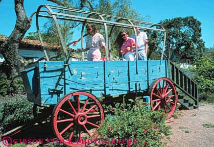 Stock Photo #9387: keywords - adults california coach diego heritage hispanic historic horz mexican old park people person san site stage state through town wagon wagons walk