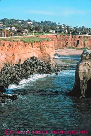 Stock Photo #9401: keywords - area california cliff cliffs coast coastal crash diego dissolve erode eroded eroding erosion force formation geologic geological geology homes of power san sea seashore sediment sedimentary sedimentation sediments shore shoreline soft soil splash steep strata stratum surf vert water wave waves