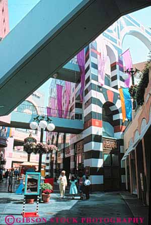 Stock Photo #9433: keywords -  architecture building buildings california center city diego downtown horton mall modern plaza plazas retail san shoppers shopping shops store stores urban vert