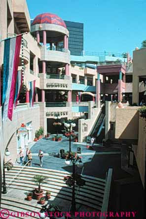 Stock Photo #9434: keywords -  architecture building buildings california center city diego downtown horton mall modern plaza plazas retail san shoppers shopping shops store stores urban vert