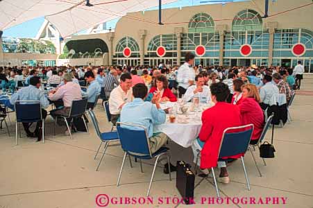 Stock Photo #9457: keywords - architecture building buildings business california center centers conference convention conventions design diego dine dining eat food hall horz lunch meet meeting modern municipal new people public san style