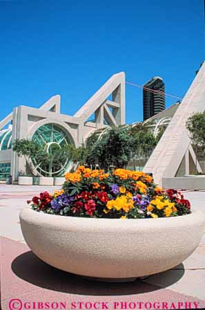 Stock Photo #9459: keywords -  angle angles architecture building buildings california center centers circle circular convention conventions curve curved design diego flower flowers geometric geometrical geometry hall meeting modern municipal new pattern plant planter potted public repeat repeats repetition right round san serial slope style triangle triangles vert