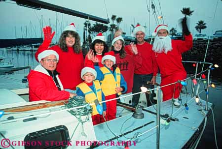 Stock Photo #9473: keywords -  annual boat california child children christmas cities city claus costume costumed dark diego dressed dusk evening event events for group holiday horz kid kids men night parade parades people sailboat san santa women