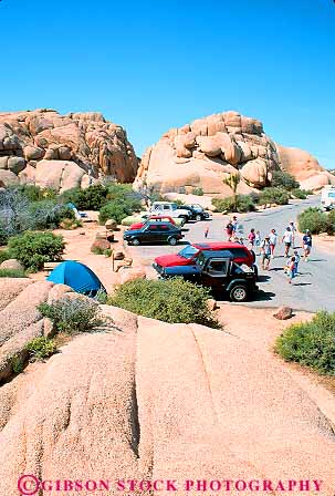 Stock Photo #12041: keywords -  arid california camp camper campers camping campsites desert deserts dry high hike hiker hikes hiking hot in joshua mojave national park parks people public tent tents tree vert
