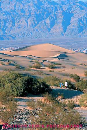 Stock Photo #12273: keywords - arid california climate climatology death deposit deposited deposition desert deserts dry dune dunes eroded erosion habitat hike hiker hikers hiking hot national nature park parks people sand summer sunny valley valleys vert walk walking warm wind