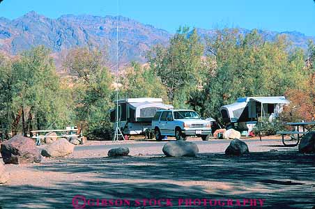 Stock Photo #12290: keywords -  area arid california camp camper campers campground camping climate climatology creek death desert deserts dry furnace habitat horz hot national park parks service sunny tent trailer trailers valley valleys warm