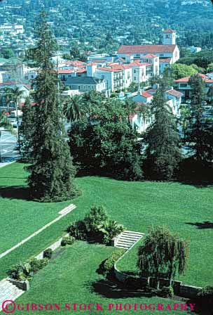 Stock Photo #9847: keywords -  architecture barbara california courthouse design elevate elevated grass landscape landscaping lawn overhead santa spanish style vert view