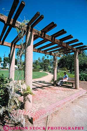 Stock Photo #9857: keywords - arch arches barbara california cities city entry keck landscape municipal open park parks public santa space structure vert