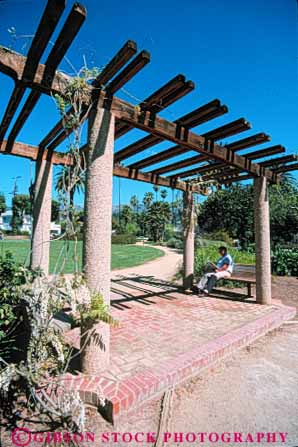 Stock Photo #9857: keywords -  arch arches barbara california cities city entry keck landscape municipal open park parks public santa space structure vert