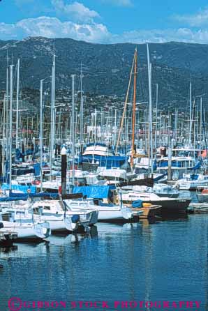 Stock Photo #9864: keywords -  barbara boat boats california coast coastal harbor harbors marina marinas marine maritime ocean saltwater santa sea seashore shore vert water wharf wharfs