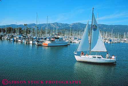 Stock Photo #9866: keywords - barbara boat boats california coast coastal harbor harbors horz in marina marinas marine maritime ocean sailboat sailboats sailers sailing saltwater santa sea seashore shore water wharf wharfs