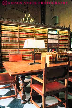 Stock Photo #9891: keywords -  architecture barbara book books building buildings california county court courthouse courthouses design furniture government house in interior interiors law laws libraries library municipal public quiet reference santa spanish style vert