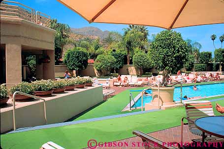 Stock Photo #12035: keywords - area california community deck desert destination horz hotel hyatt palm pool pools relax relaxing resort resorts springs sunny sunshine swim travel vacation warm