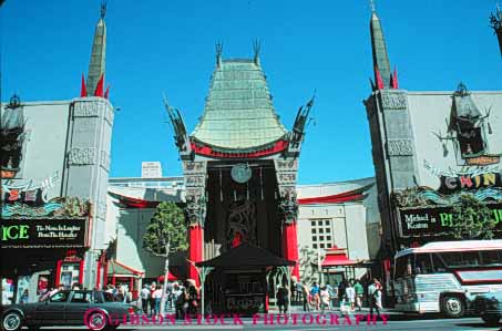 Stock Photo #8384: keywords - angeles architecture california chinese distinctive famous historic hollywood horz icon landmark los manns site theater tourist tourists traveler travelers unique unusual