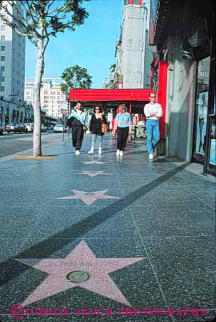 Stock Photo #8388: keywords -  angeles architecture california distinctive famous historic hollywood icon landmark los manns of site star stars tourist tourists traveler travelers unique unusual vert walk