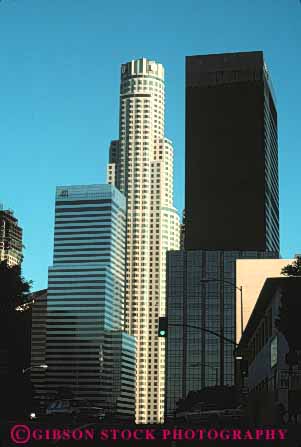 Stock Photo #7802: keywords -  america american angeles architecture building buildings business california center cities city cityscape cityscapes downtown high los modern new office rise skyline skylines urban usa vert