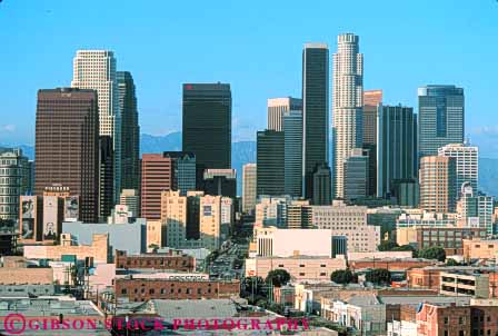 Stock Photo #7808: keywords -  americar angeles architecture building buildings business california center cities city cityscape cityscapes downtown high horz los modern new office rise skyline skylines urban usa