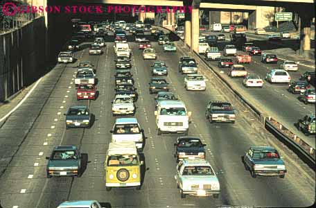 Stock Photo #8414: keywords - angeles auto autos california car cars center city core crowd downtown horz hour interstate jam jammed los moving rush slow traffic urban vehicle vehicles