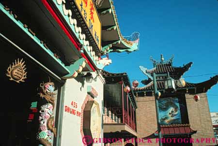 Stock Photo #8430: keywords -  american angeles architecture art artistic asian california chinatown chinatowns chinese community decor decorate decorated decorative descent design enclave ethnic heritage horz lineage los minority tradition traditional